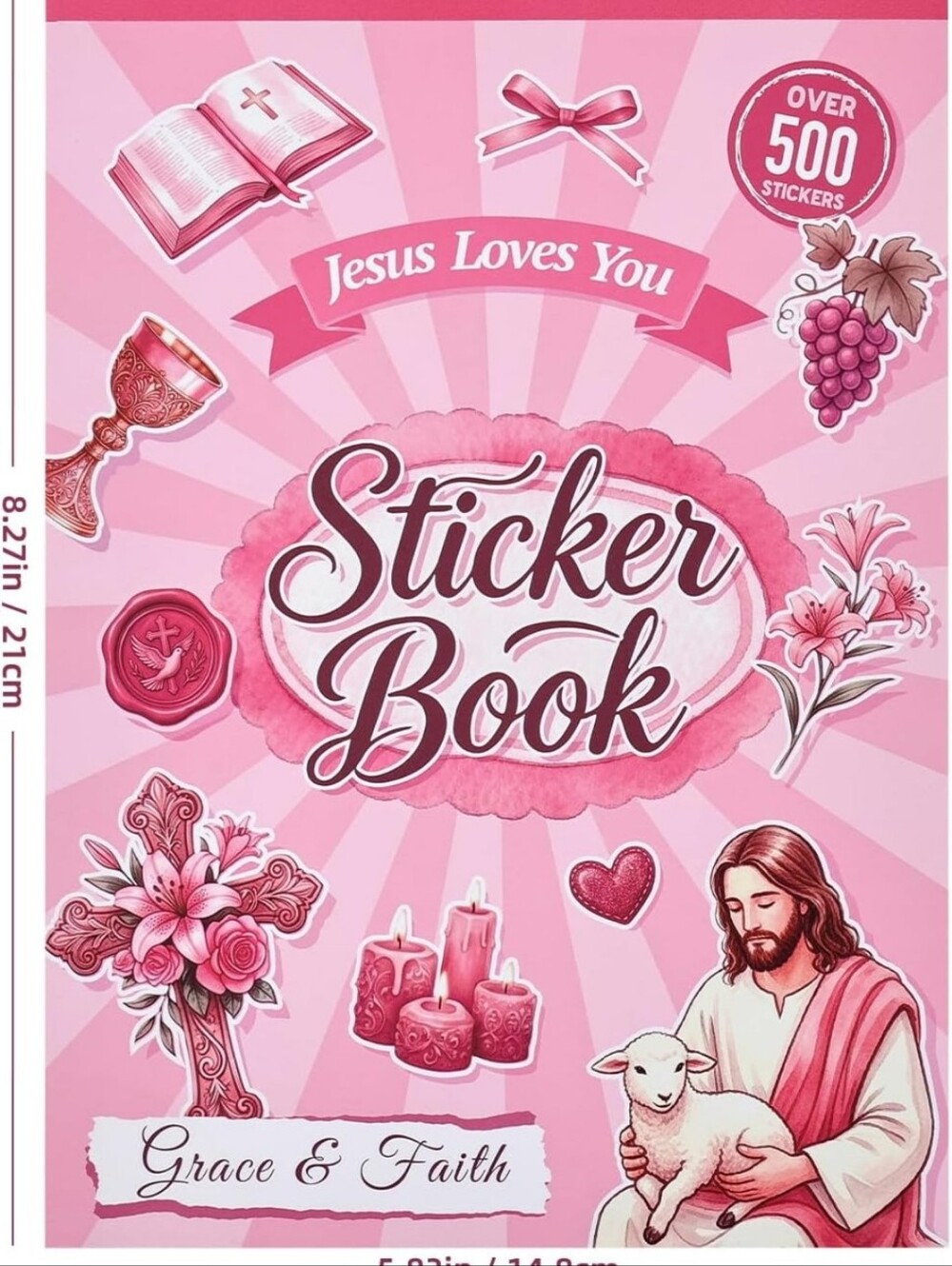Sticker Book - Jesus Loves You (Pink)